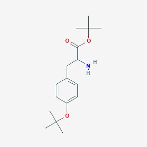 molecular formula C17H27NO3 B8288879 H-TYR(TBU)-OTBU HCL 