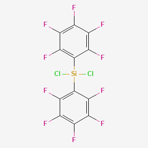 molecular formula C12Cl2F10Si B8288921 Di(pentafluorophenyl)dichlorosilane CAS No. 20160-45-6