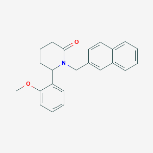 6-(2-Methoxyphenyl)-1-(naphthalen-2-ylmethyl)piperidin-2-one