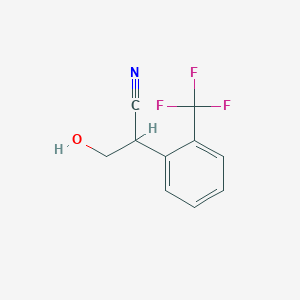 2-(2-(Trifluoromethyl)phenyl)-3-hydroxypropanenitrile