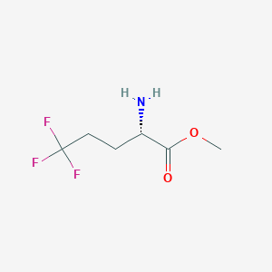 (2S)-amino-5,5,5-trifluoro-pentanoic acid methyl ester