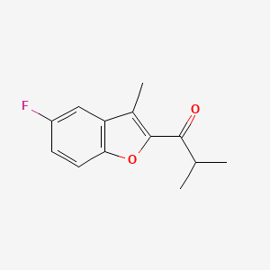 1-(5-Fluoro-3-methyl-1-benzofuran-2-yl)-2-methylpropan-1-one