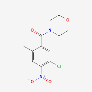 molecular formula C12H13ClN2O4 B8289071 (5-Chloro-2-methyl-4-nitrophenyl)(morpholino)methanone 