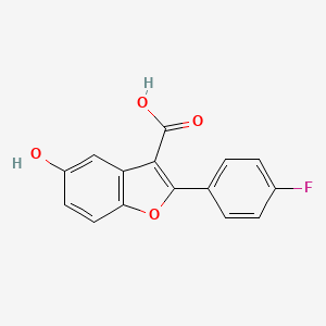 2-(4-Fluorophenyl)-5-hydroxybenzofuran-3-carboxylic acid