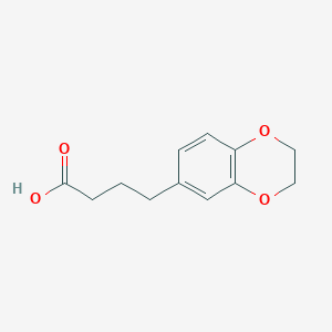 molecular formula C12H14O4 B082891 4-(2,3-Dihydro-1,4-benzodioxin-6-yl)butanoic acid CAS No. 14939-93-6