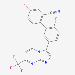 molecular formula C20H9F5N4 B8289194 MRK-898 