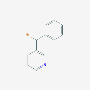 molecular formula C12H10BrN B8289752 3-Pyridyl benzyl bromide 