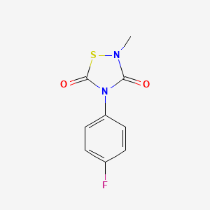 4-(4-Fluorophenyl)-2-methyl-1,2,4-thiadiazolidine-3,5-dione