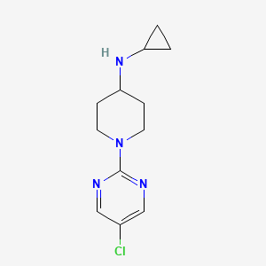 molecular formula C12H17ClN4 B8289863 1-(5-chloropyrimidin-2-yl)-N-cyclopropylpiperidin-4-amine 