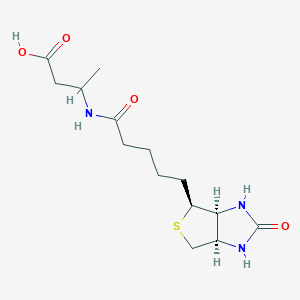 molecular formula C14H23N3O4S B8289883 3-(Biotinamido)butyric acid 