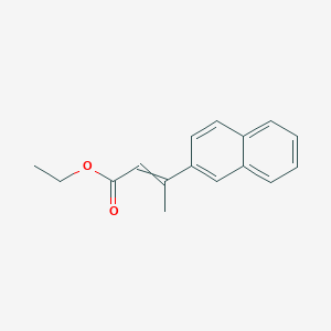 molecular formula C16H16O2 B8289891 Ethyl 3-(naphthalen-2-yl)-but-2-enoate 