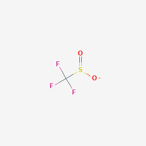 molecular formula CF3O2S- B8289897 Trifluoromethanesulfinic acid anion 