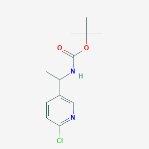 [1-(6-Chloro-pyridin-3-yl)-ethyl]-carbamic acid tert-butyl ester