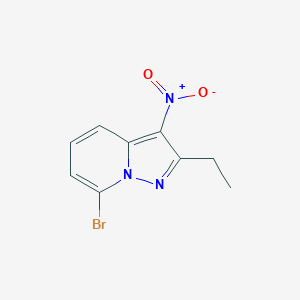 7-Bromo-2-ethyl-3-nitropyrazolo[1,5-a]pyridine