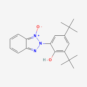 molecular formula C20H25N3O2 B8289959 2,4-Di-tert-butyl-6-(1-oxo-2H-1lambda~5~,2,3-benzotriazol-2-yl)phenol CAS No. 84755-44-2