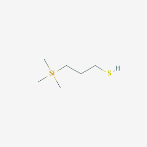 molecular formula C6H16SSi B082900 1-丙硫醇，3-三甲基甲硅烷基- CAS No. 13399-93-4
