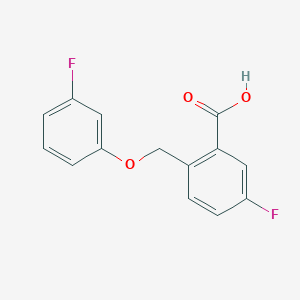 5-Fluoro-[(3-fluorophenyloxy)methyl]benzoic acid