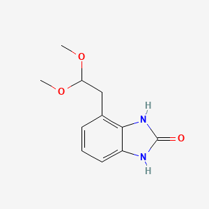 4-(2,2-Dimethoxyethyl)-1,3-dihydro-2H-benzimidazol-2-one