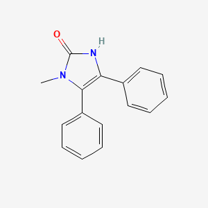 molecular formula C16H14N2O B8290138 1-Methyl-4,5-diphenyl-1,3-dihydro-2H-imidazole-2-one CAS No. 3653-23-4