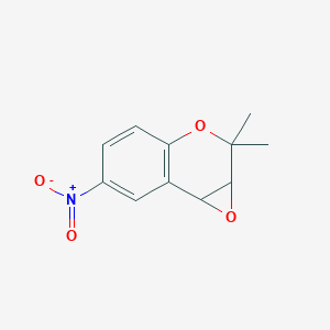 molecular formula C11H11NO4 B8290164 3,4-Epoxy-3,4-dihydro-2,2-dimethyl-6-nitro-2H-benzo[b]pyran 