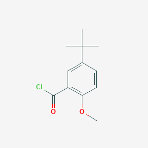 molecular formula C12H15ClO2 B8290171 5-Tert-butyl-2-methoxybenzoyl chloride 