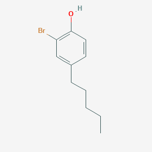 molecular formula C11H15BrO B8290176 2-Bromo-4-n-pentylphenol 