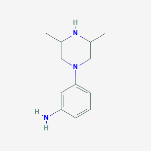 molecular formula C12H19N3 B8290188 3-(3,5-Dimethyl-piperazin-1-yl)-phenylamine 