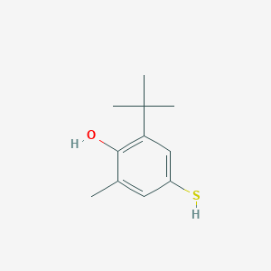 molecular formula C11H16OS B8290194 3-Methyl-4-hydroxy-5-tert-butylbenzenethiol 