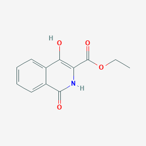 molecular formula C12H11NO4 B082902 Ethyl 4-hydroxy-1-oxo-1,2-dihydroisoquinoline-3-carboxylate CAS No. 14174-93-7