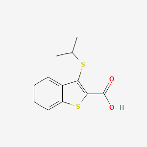 3-[(1-Methylethyl)thio]benzo[b]thiophene-2-carboxylic acid