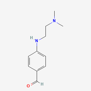 molecular formula C11H16N2O B8290240 4-((2-(Dimethylamino)ethyl)amino)benzaldehyde 