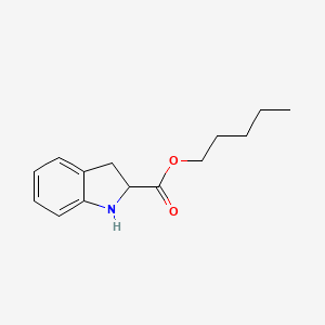 molecular formula C14H19NO2 B8290249 Racemic amyl-indoline-2-carboxylate 