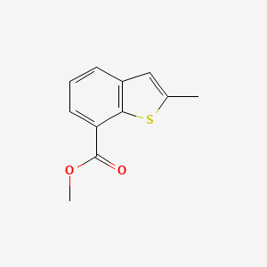 molecular formula C11H10O2S B8290252 2-Methylbenzo[b]thiophene-7-carboxylic acid methyl ester 