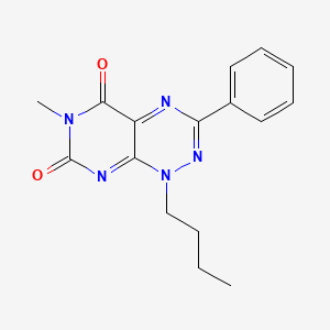 1-butyl-6-methyl-3-phenylpyrimido[5,4-e][1,2,4]triazine-5,7(1H,6H)-dione