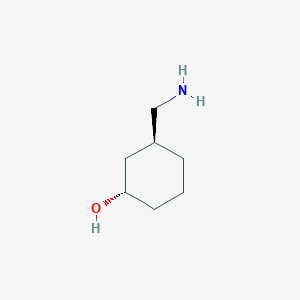 molecular formula C7H15NO B8290395 trans-3-Aminomethyl-cyclohexanol 