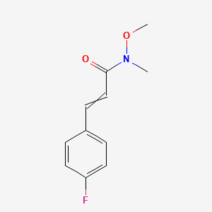 3-(4-fluoro-phenyl)-N-methoxy-N-methyl-acrylamide