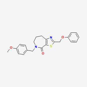 5,6,7,8-tetrahydro-5-[(4-methoxyphenyl)methyl]-2-(phenoxymethyl)-4H-thiazolo[5,4-c]azepin-4-one