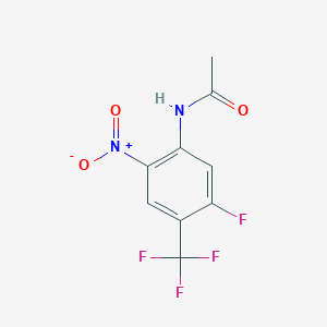 molecular formula C9H6F4N2O3 B8290431 N-(5-Fluoro-2-nitro-4-trifluoromethyl-phenyl)-acetamide 