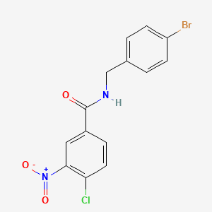 N-(4-Bromo-benzyl)-4-chloro-3-nitro-benzamide