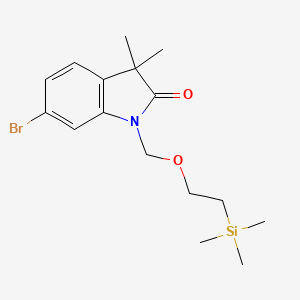 6-Bromo-3,3-dimethyl-1-(2-trimethylsilylethoxymethyl)indolin-2-one