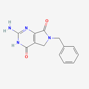 2-amino-6-benzyl-4-hydroxy-5H-pyrrolo[3,4-d]pyrimidin-7(6H)-one