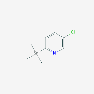 molecular formula C8H12ClNSn B8290550 2-Trimethylstannanyl-5-chloropyridine 
