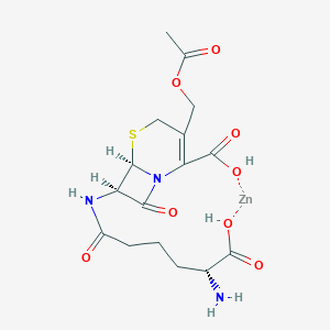 molecular formula C16H19N3O8SZn B082908 Cephalosporin C Zinc Salt CAS No. 12567-06-5