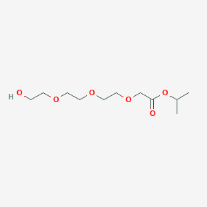 molecular formula C11H22O6 B8290804 Isopropyl 2-(2-(2-(2-hydroxyethoxy)ethoxy)ethoxy)acetate 