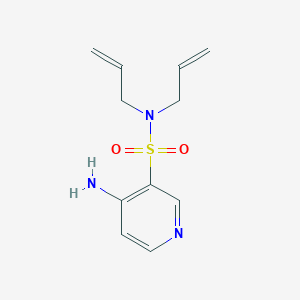molecular formula C11H15N3O2S B8290962 N,N-diallyl-4-aminopyridine-3-sulfonamide 