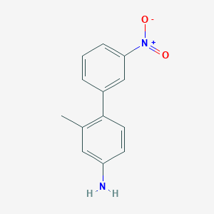 molecular formula C13H12N2O2 B8291015 4-Amino-2-methyl-3'-nitrobiphenyl 