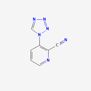 molecular formula C7H4N6 B8291039 3-(Tetrazol-1-yl)cyanopyridine CAS No. 449758-32-1