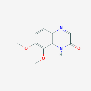 molecular formula C10H10N2O3 B8291040 7,8-Dimethoxy-quinoxalin-2-one 
