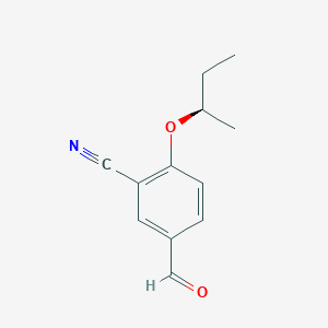 5-Formyl-2-{[(1R)-1-methylpropyl]oxy}benzonitrile