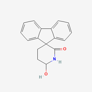 molecular formula C17H15NO2 B8291106 6'-hydroxyspiro(9H-fluorene-9,3'-piperidine)-2'-one 